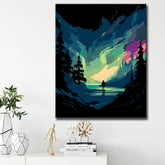 Painting by numbers: Magical Northern Lights